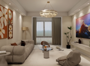 云生装饰案例 || 108㎡「蓝蝶苑· 奶油风」